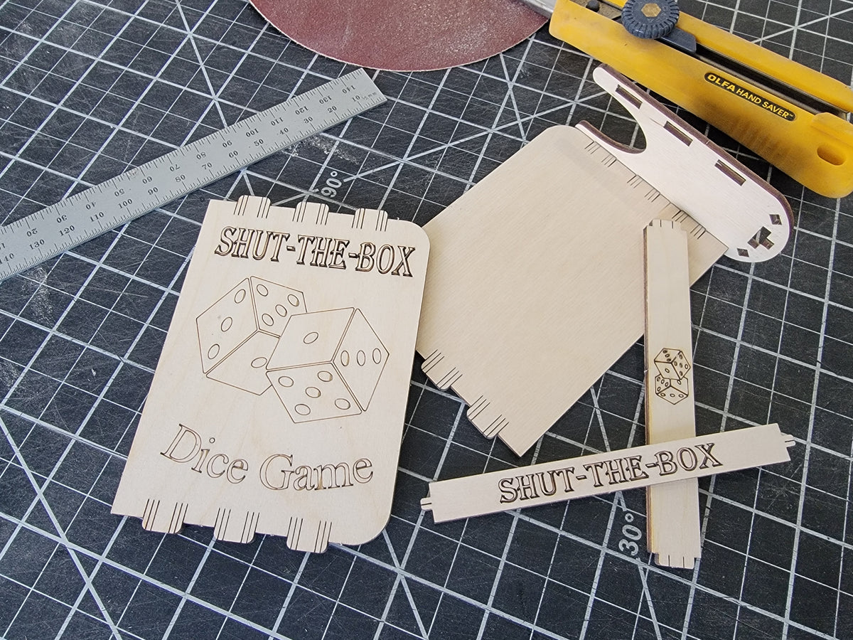 Shut the Box - Wood Kit